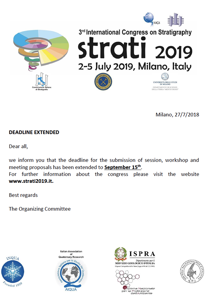 strati2019 deadline extended